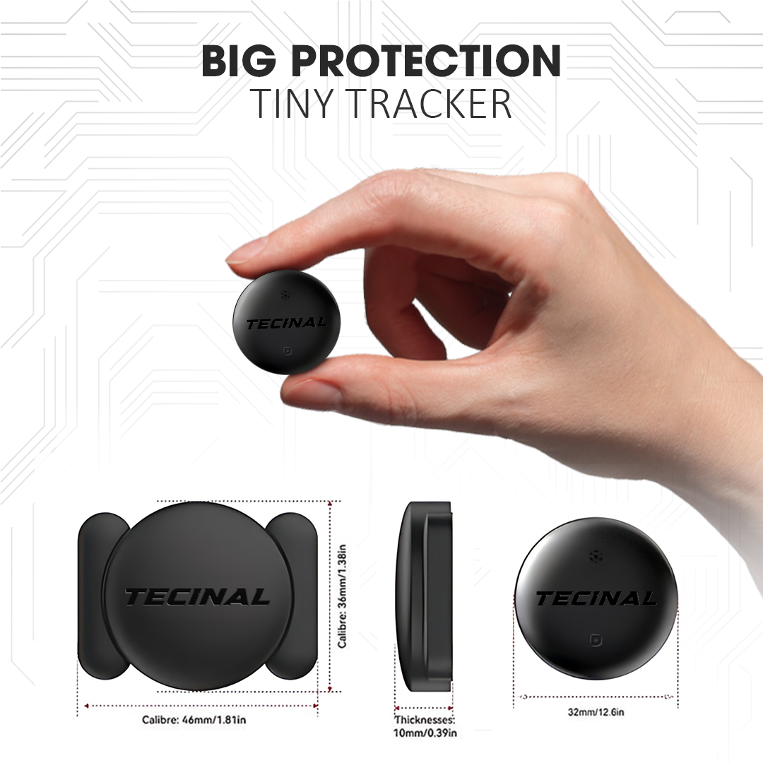 Compact magnetic GPS tracker small enough to hold in hand