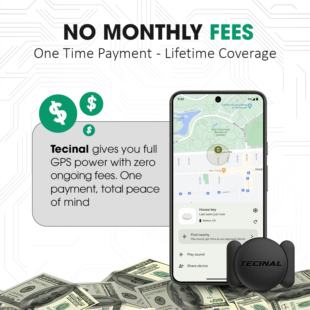 GPS tracker with no monthly subscription fees